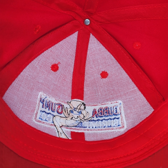 Bubba Gump Baseball Cap Shrimp Co.  Embroidered Adjustable Red Baseball Cap Hat - Picture 11 of 14